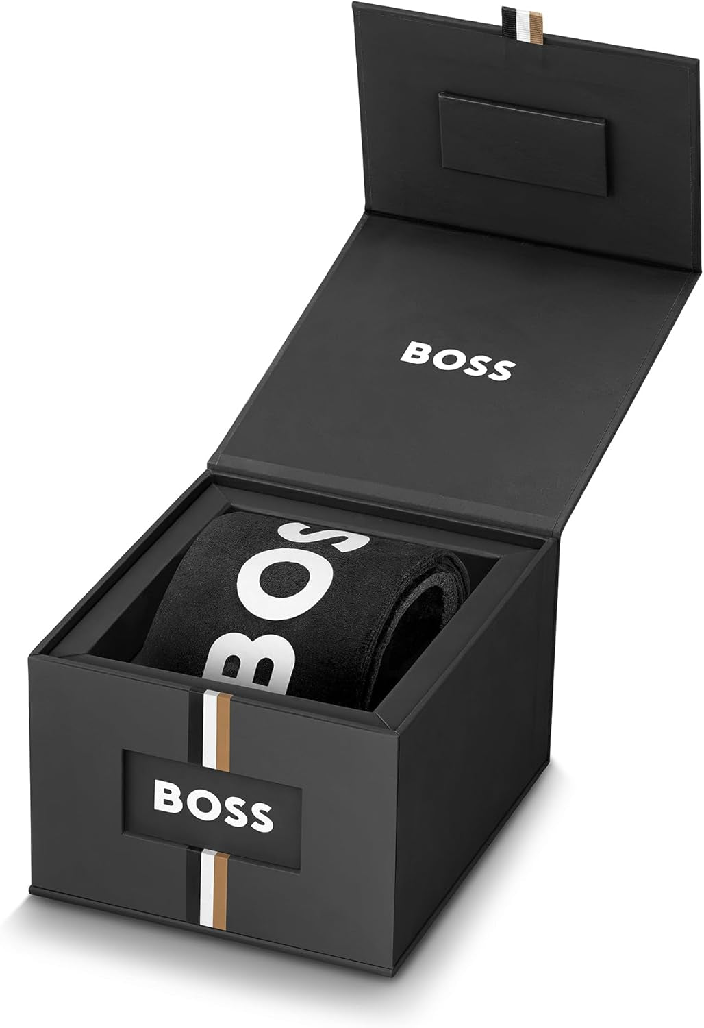 BOSS Analogue Multifunction Quartz Watch for Men CONTENDER Collection with Black or Brown Leather Strap