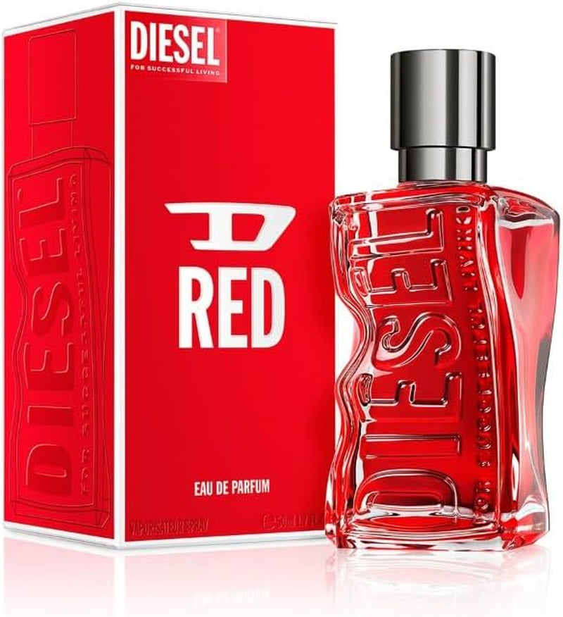 Diesel D Red, Eau De Parfum, Men'S Fragrance, Red Grapefruit, Lavender and Sandalwood Aroma, 50Ml