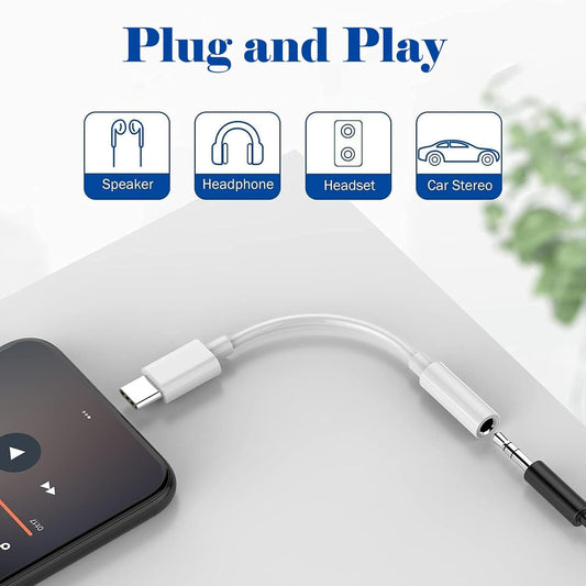 Apple Mfi Certified 2 Pack USB C to 3.5Mm Headphone Jack Adapter for Iphone 15/15 Pro/Pro Max/Plus, Type C Aux Dongle Cable for Pad, Galaxy S23/S23/S22/S21Ultra, Macbook,Note