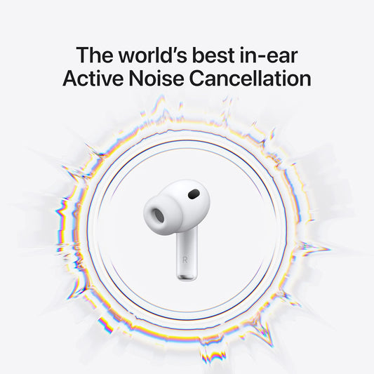Airpods Pro 3 Wireless Earbuds, Active Noise Cancellation, Live Translation, Heart Rate Sensing, Hearing Aid Feature, Bluetooth Headphones, Spatial Audio, High‑Fidelity Sound, USB‑C Charging