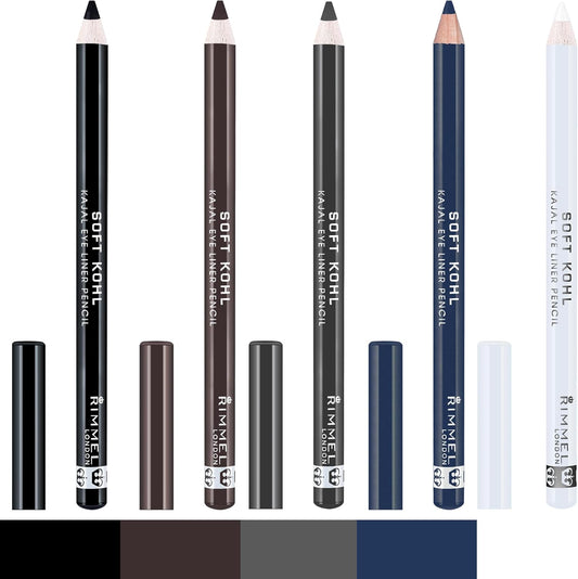 Soft Kohl Kajal Professional Eyeliner Pencil, Denim Blue, Long-Lasting, Vibrant Colour, Smudgeable 1.2 Grams