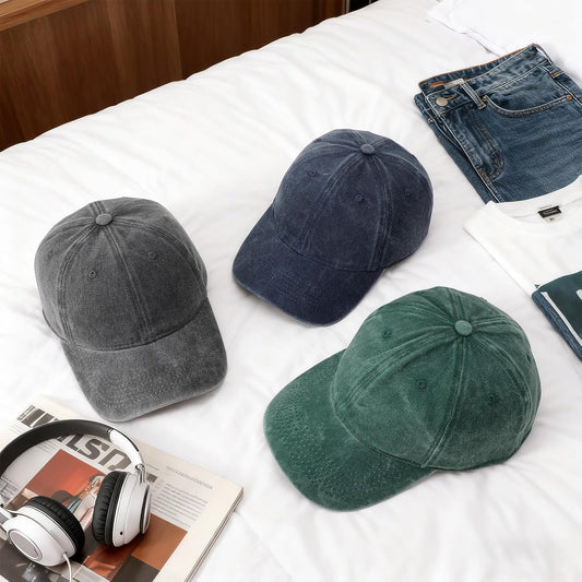 3 Pack Baseball Caps Adjustable Washed Vintage Hat Cotton Distressed Base Ball Caps for Men Women Outdoor Golf Tennis Shopping