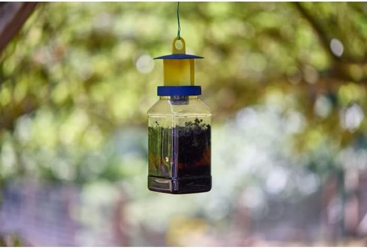 Outdoor Fly Trap - Ready-Baited Fly Catcher, Twin Pack - Non-Toxic, Insect Trap to Attract & Trap Bugs - Suitable for Garden & Outdoor Use, Lasts up to 2-3 Weeks