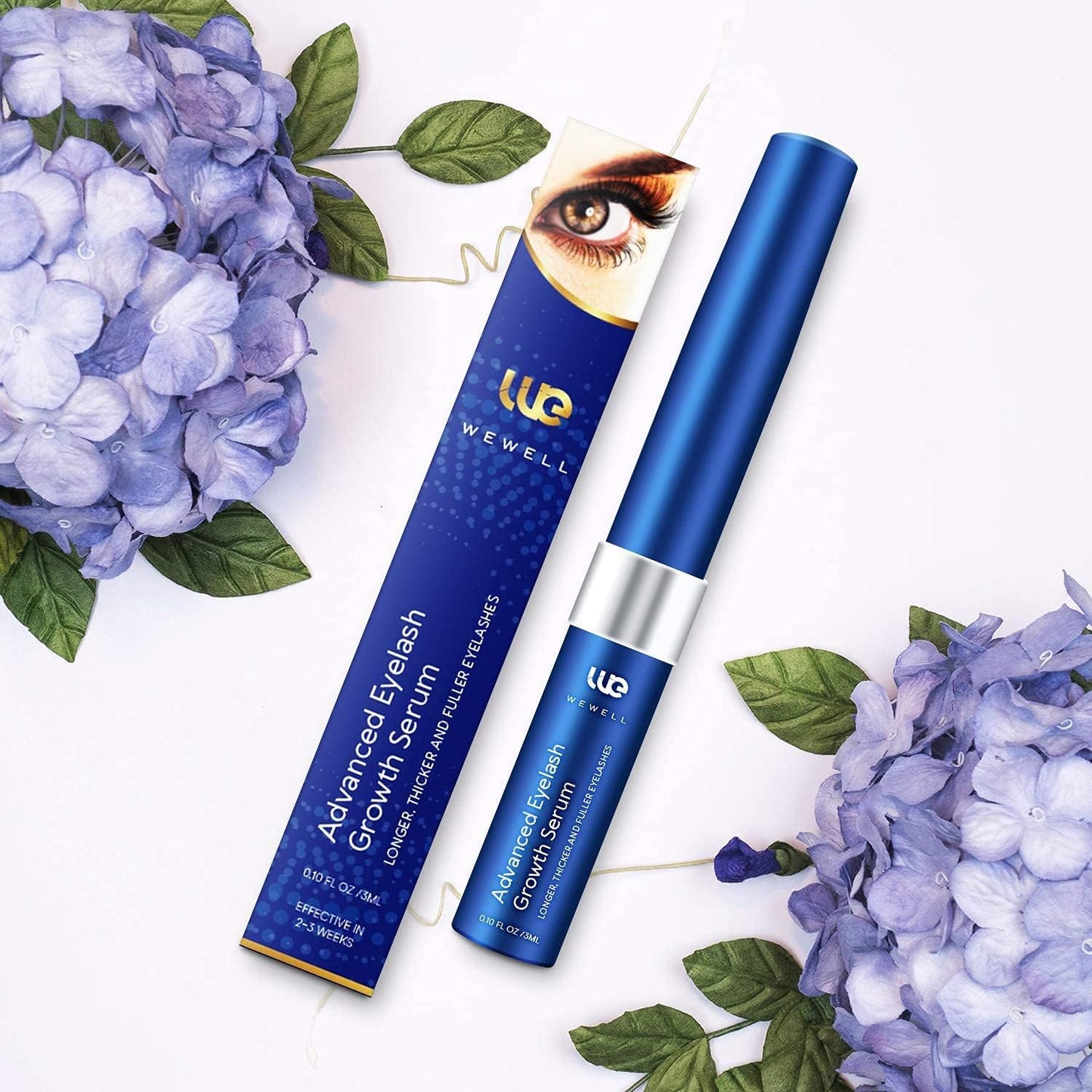 Eyelash Growth Serum, Thicker Lashes, 3 ML (Peacock Blue)