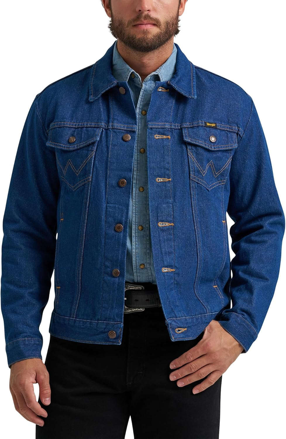 Men'S Cowboy Cut Western Unlined Denim Jacket Cowboy Cut Western Unlined Denim Jacket (Pack of 1)