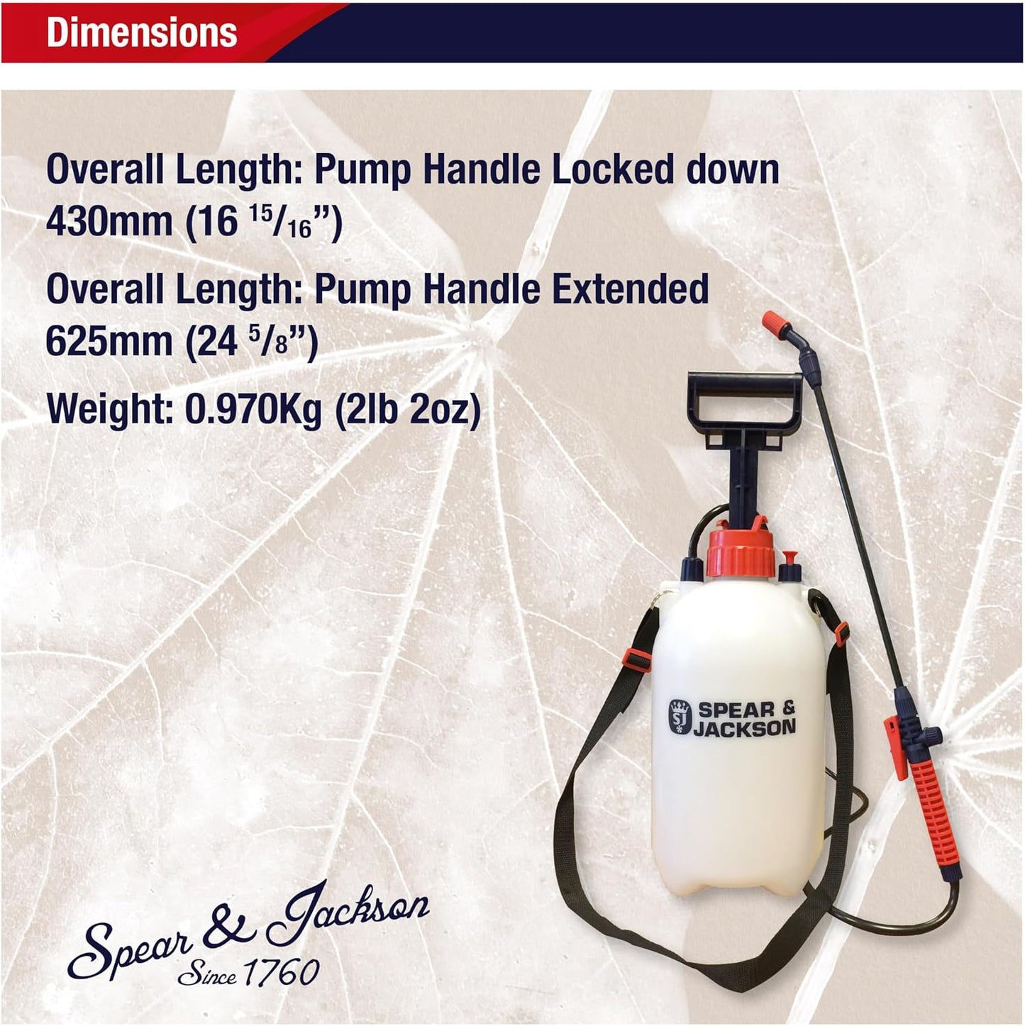 5LPAPS 5 Litre Pump Action Pressure Sprayer
