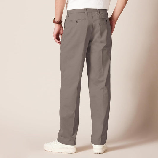 Men'S Classic-Fit Wrinkle-Resistant Pleated Chino Trousers (Available in Big & Tall)
