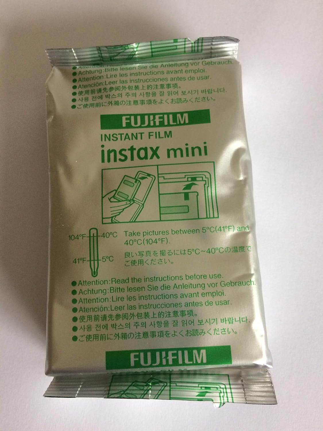 Mini Instant Film White Border, 20 Shot Pack, Suitable for All Mini Cameras and Printers
