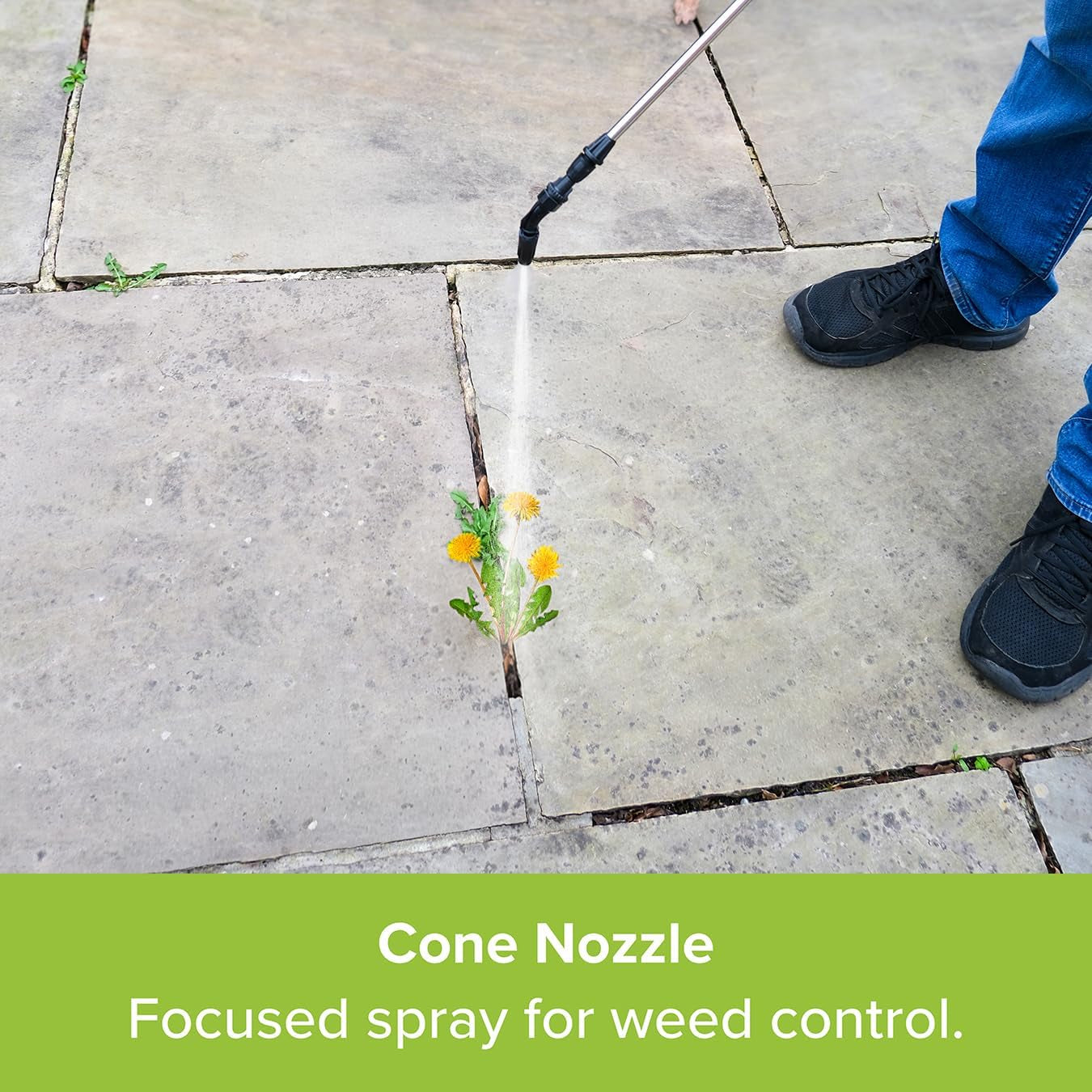 Garden Genie Rechargeable Electric Sprayer in Moss Green - 5L Cordless Sprayer 1.6 Bar Pressure - Telescopic Lance & 3 Nozzles - Weed Killer, Fertiliser & Plant Watering System - Easy Use