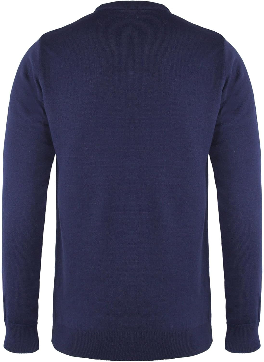 New Men Knitted Long Sleeve Classic V-Neck Argyle Pattern Jumper Top Sweater with Ribbed Edge S-XXL