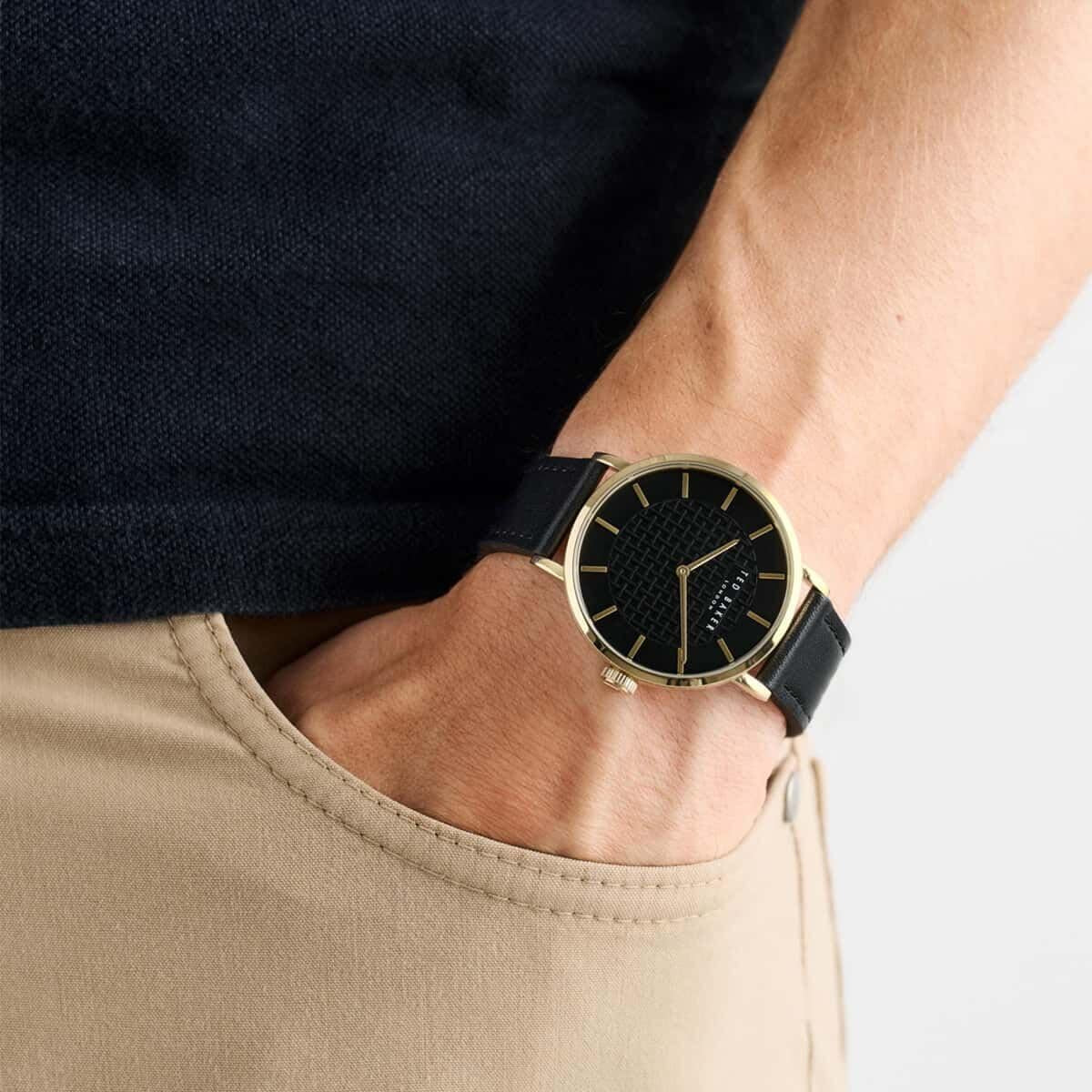 Timeless 38 Mm Black Dial Men Watch- BKPSGF501