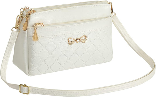 Women Handbags Shoulder Bags Small Square Soft PU Leather Cross Body Ladies Bags Elegant Butterfly Decoration