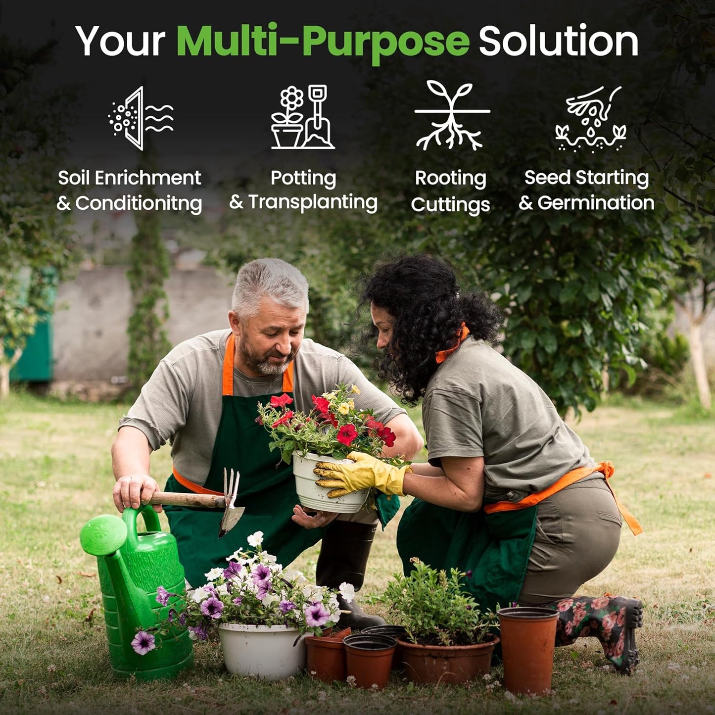 60L Multi Purpose Compost - Potting & Seed Compost for Outdoor Plants | All Purpose Indoor Plants Potting | Nutrient Rich Fertiliser for Garden, Pots, Planter Beds