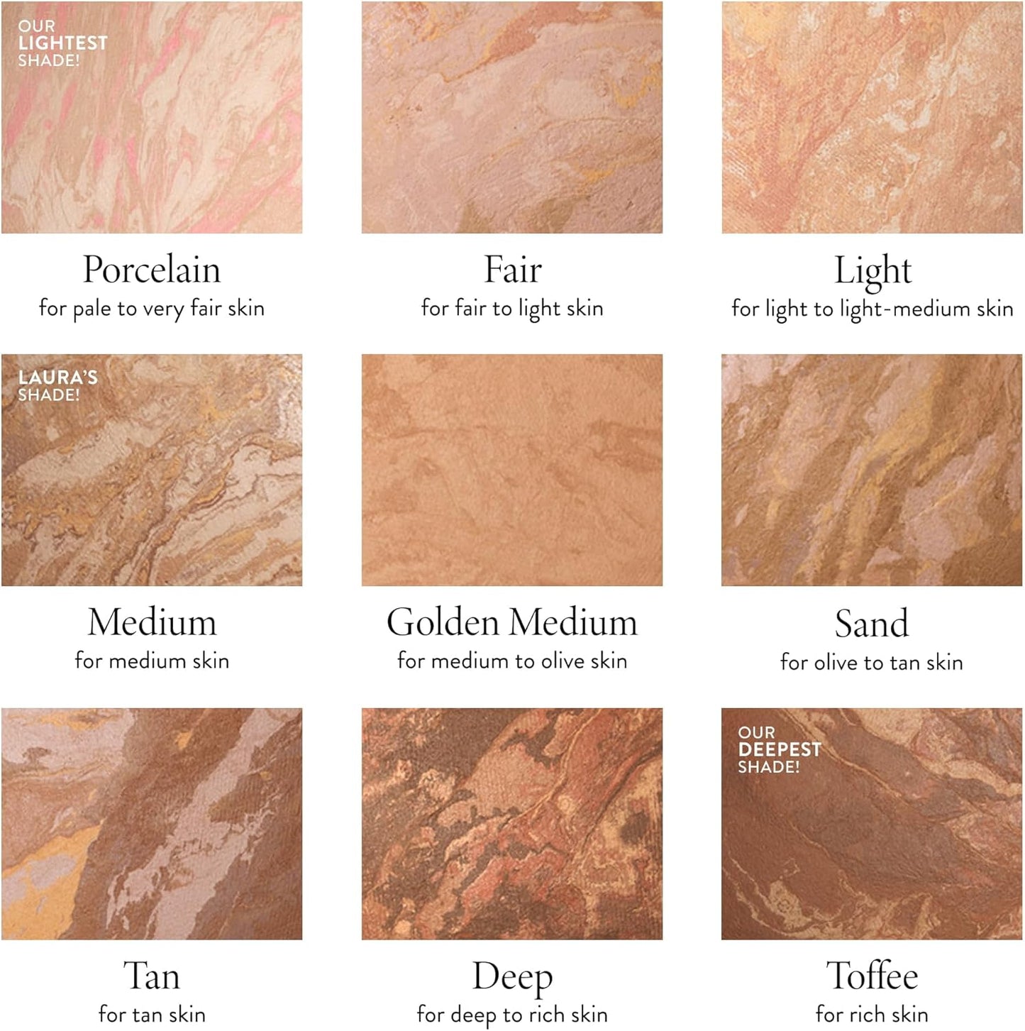 LAURA GELLER Baked Balance-N-Brighten Colour Correcting Powder Foundation (Light) Buildable Light to Medium Coverage Baked Foundation, Demi-Matte Finish