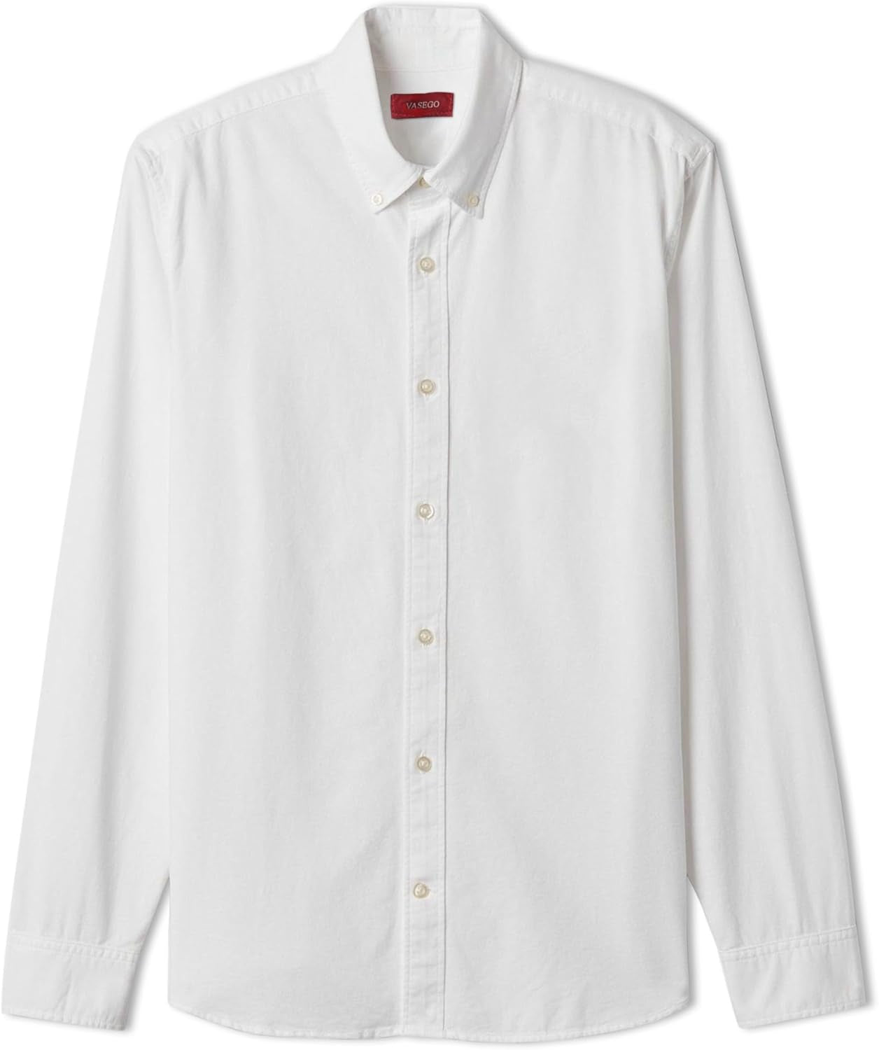 Regular Fit Long Sleeve Button down Collar Oxford Shirt for Men