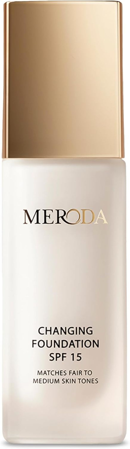 ® Colour Changing Foundation SPF 15 [Light to Medium Skin] - Mature Skin Liquid Makeup - Long Lasting Color Match for Face