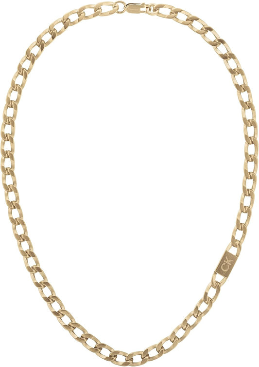 Men'S OUTLOOK Collection Chain Necklace in Stainless Steel - Available in Silver, Gold or Black