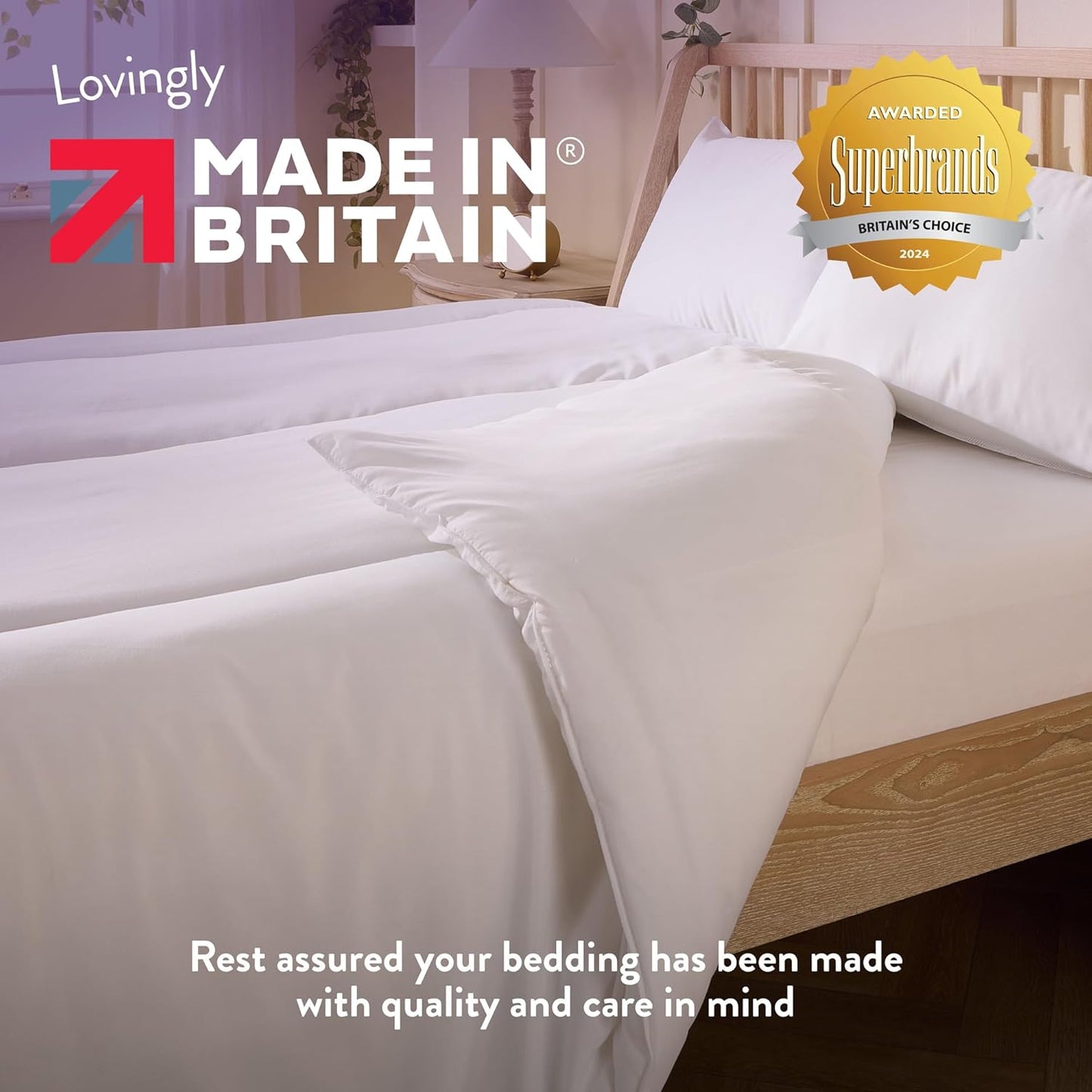 Cosy Nights Double Duvet 10.5 Tog - Breathable & Soft All Year-Round Double Quilt for Summer, Autumn & Winter | Uk-Made, Non-Allergenic & Washable (200 X 200Cm)