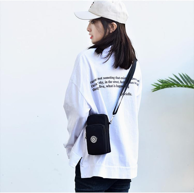 Crossbody Bags for Women, Waterproof Phone Pouch Wrist Bag Zipper Phone Bag Small Handbag Crossbody Shoulder Bag Compatible with Iphone 15 Pro Max/15/14/13/12/11 Samsung Galaxy S23 S22…