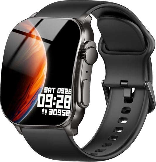 Smart Watch for Men Women Answer/Make Call, 2.01" AMOLED Curved Screen Fitness Watch with 110+ Sport Modes, 2026 Smartwatch with Heart Rate/Sleep/Stress Monitor, IP68 Activity Tracker for Android Ios