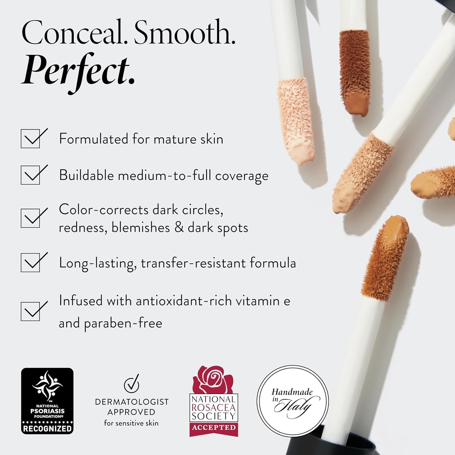 LAURA GELLER NEW YORK the Ideal Fix Concealer (Deep) - Buildable Medium to Full Coverage under Eye Concealer - Long-Lasting Liquid for Covering under Eye Dark Circles & Blemishes
