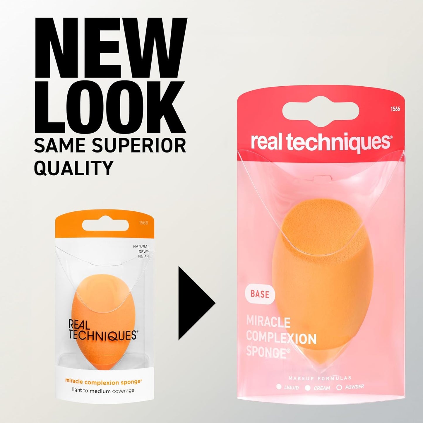 Miracle Complexion Sponge for Liquid & Cream Makeup, 3-Point Design for Seamless Application, Streak-Free Natural Dewy Finish, Latex-Free, Cruelty-Free, Vegan, Easy to Clean, 1 Count