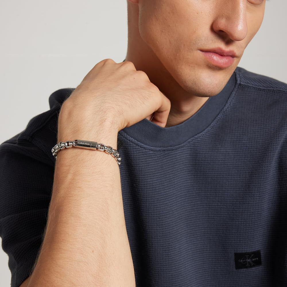 Chain Bracelet for Men ICONIC ID Collection in Stainless Steel