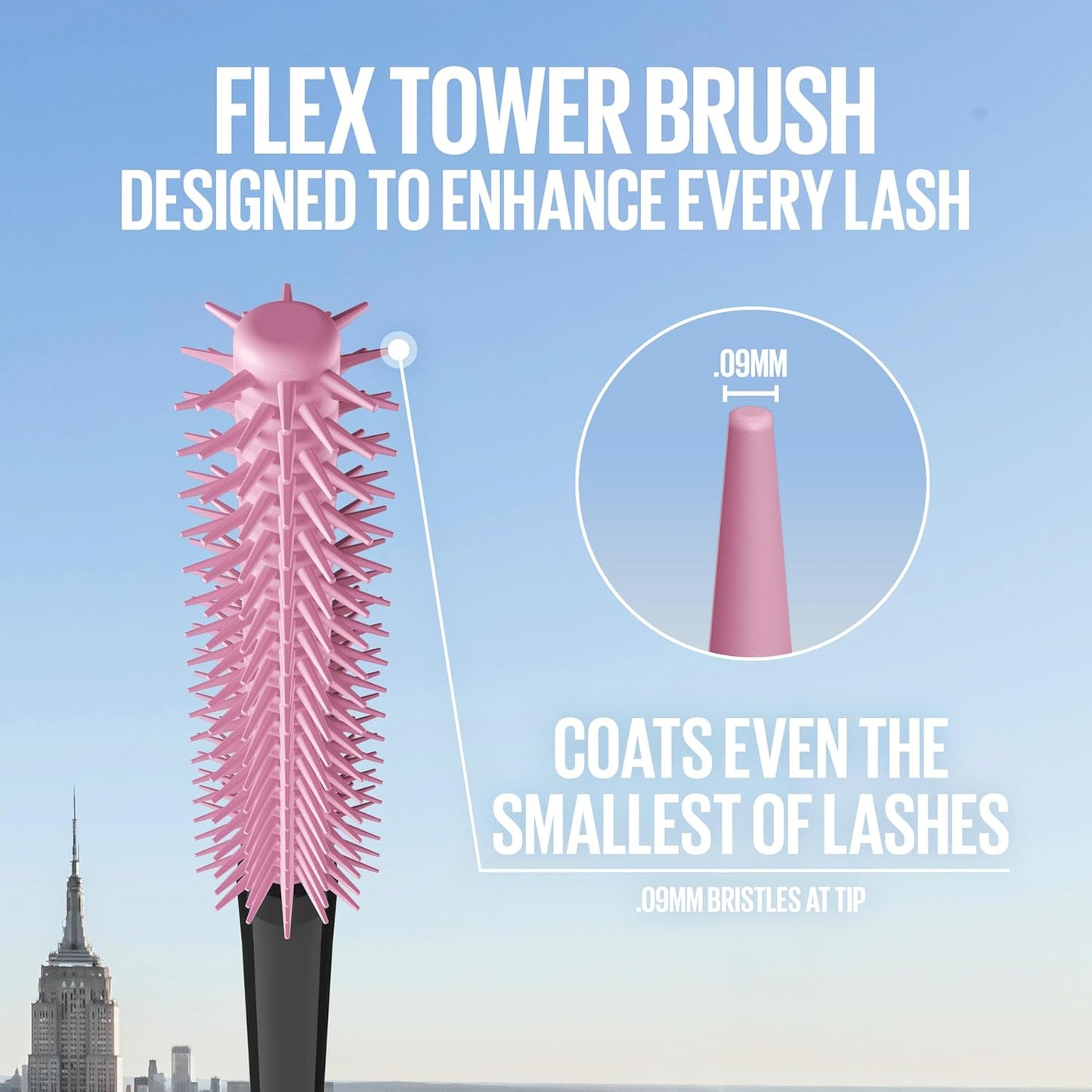 Mascara, Lash Sensational Sky High Volumizing & Thickening, Eyelash Lengthening, Flake-Free Formula, Waterproof Mascara, Full Volume Mascara, Colour: Black