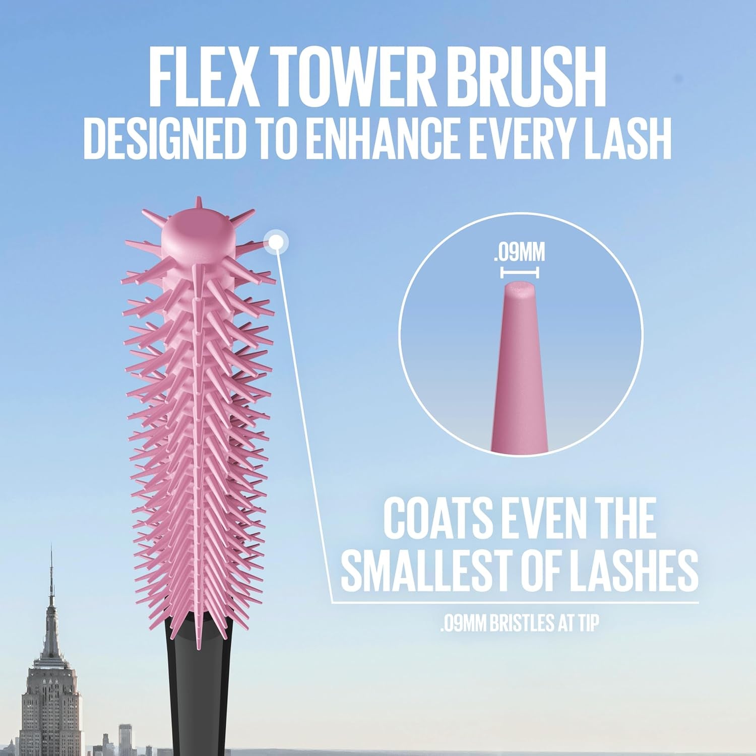 Mascara, Lash Sensational Sky High Volumizing & Thickening, Eyelash Lengthening, Flake-Free Formula, Waterproof Mascara, Full Volume Mascara, Colour: Black