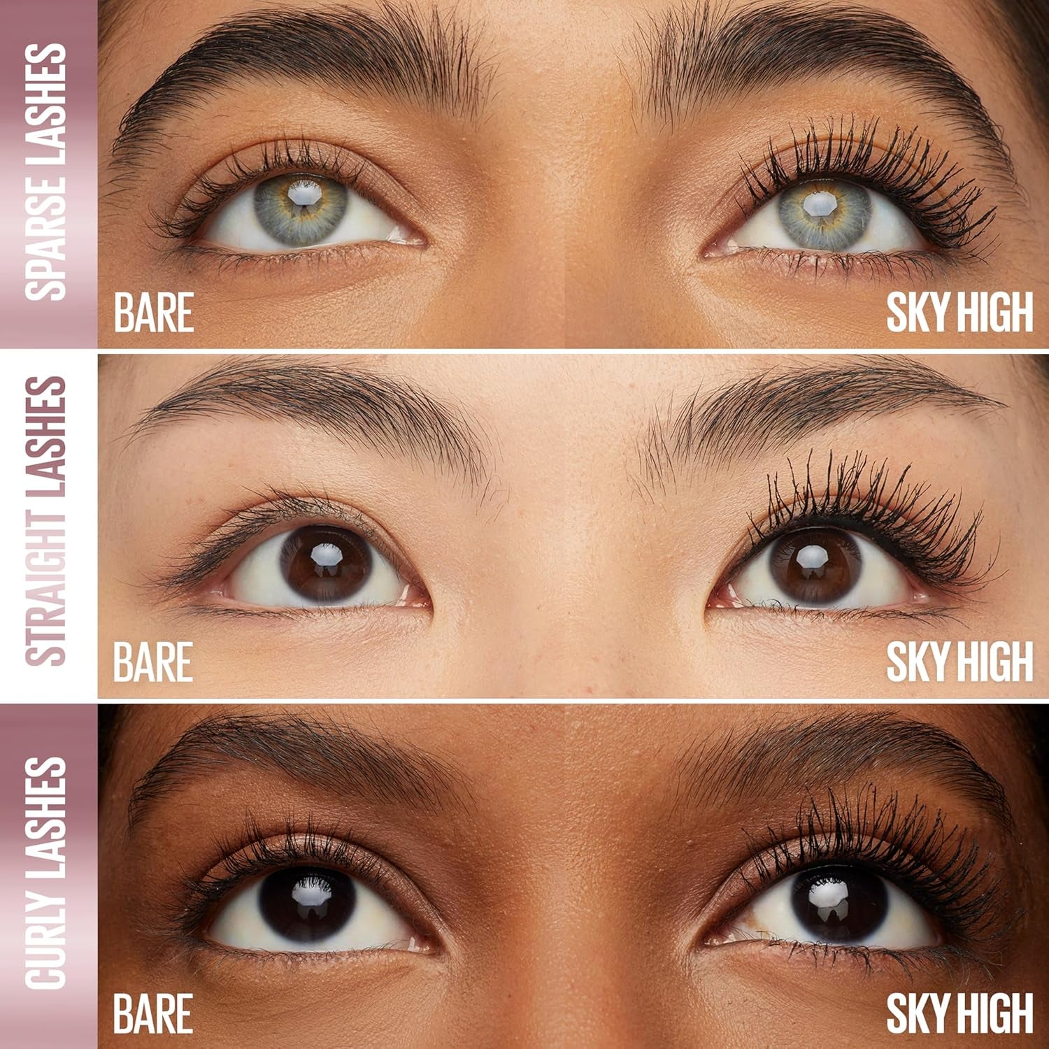 Mascara, Lash Sensational Sky High Volumizing & Thickening, Eyelash Lengthening, Flake-Free Formula, Waterproof Mascara, Full Volume Mascara, Colour: Black