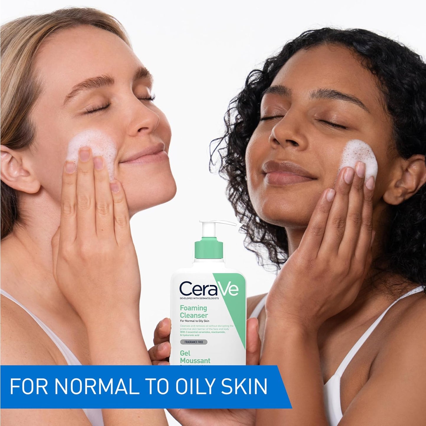 Foaming Cleanser for Normal to Oily Skin with Niacinamide and 3 Essential Ceramides