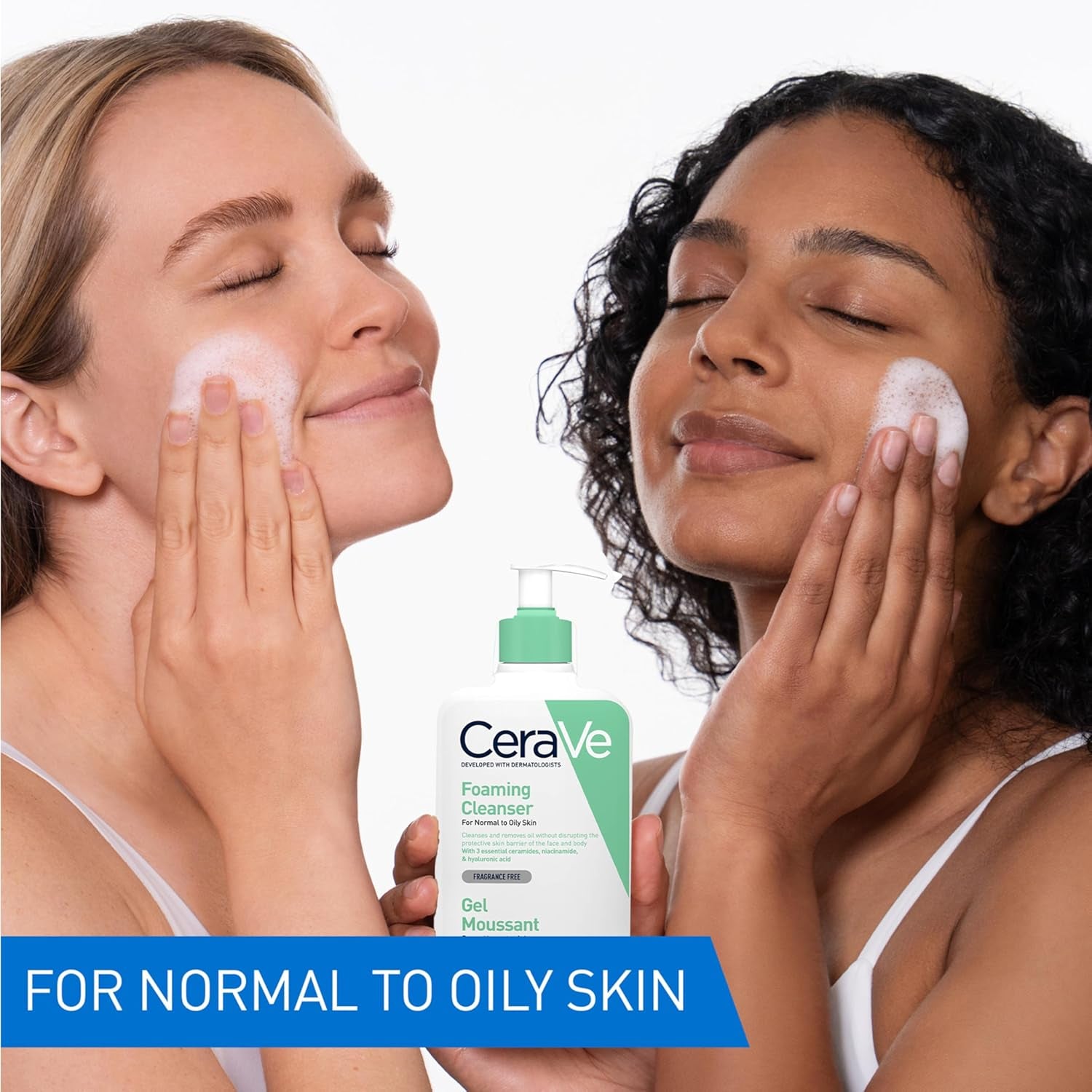 Foaming Cleanser for Normal to Oily Skin with Niacinamide and 3 Essential Ceramides