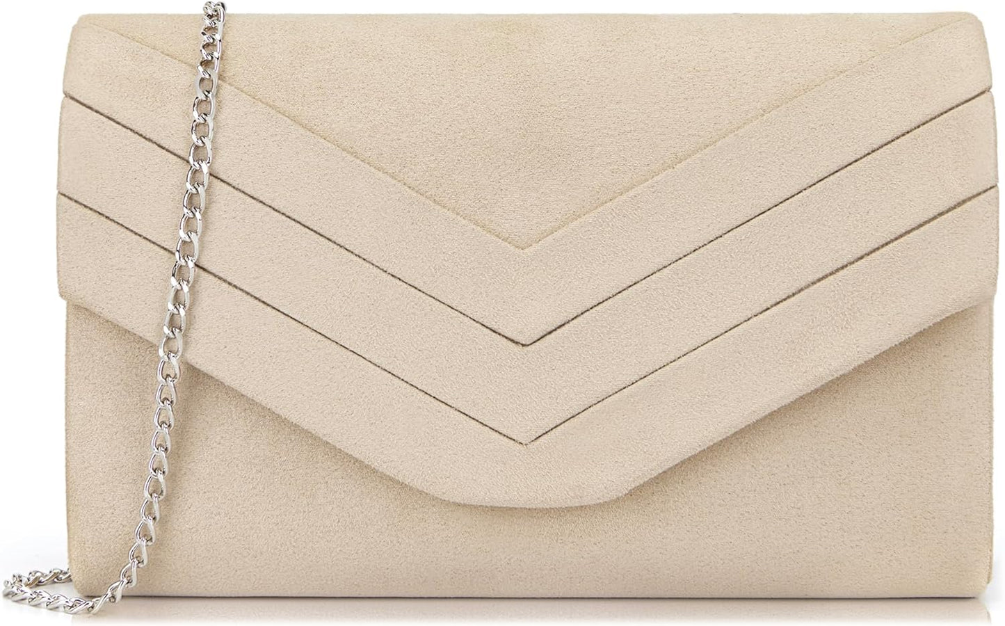 Clutch Bag for Women, Suedu Clutch Bags for Wedding Shoulder Crossbody Evening Bag