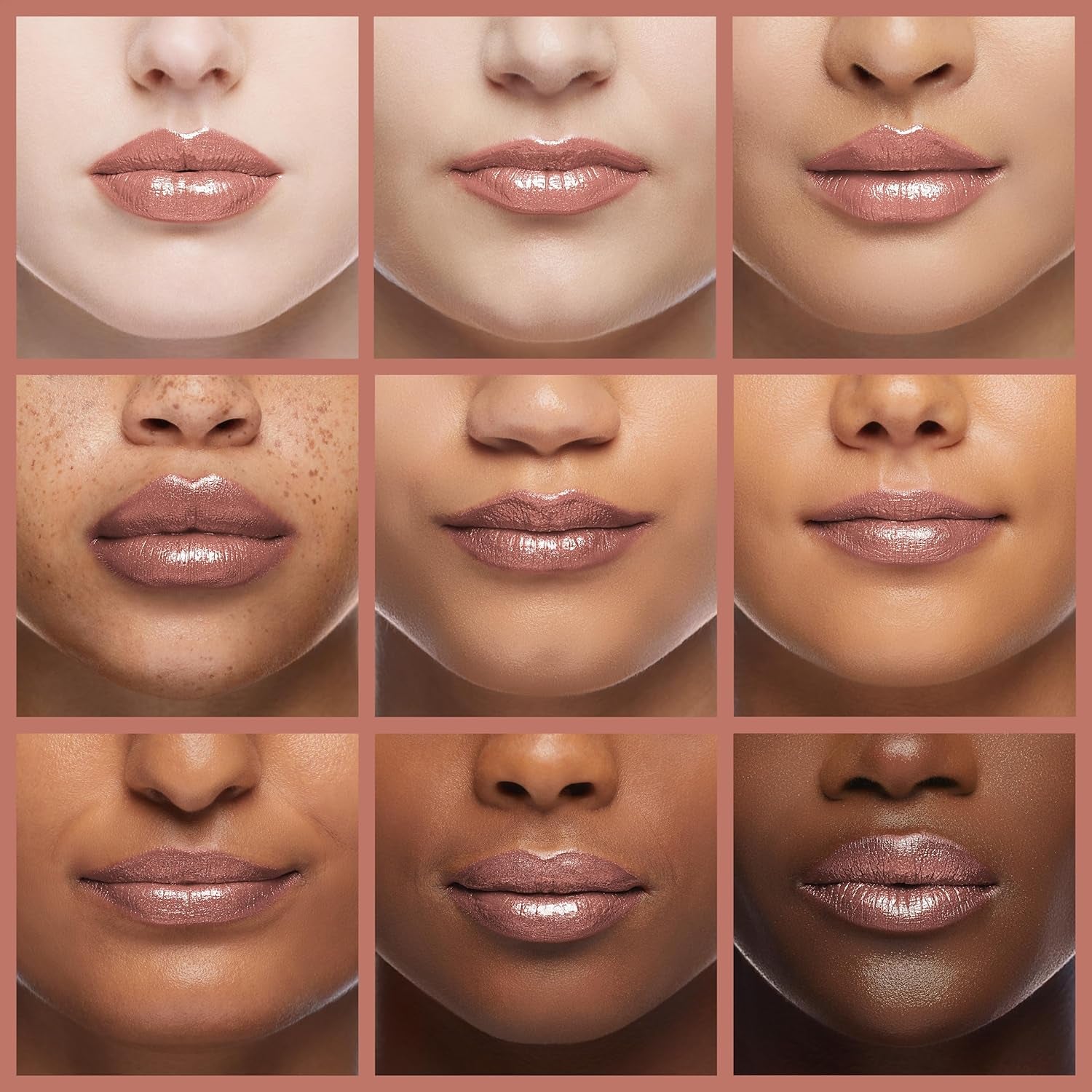Metallic Shine Glitter Lipstick, Nude High Impact Lipcolor, Brown Soft and Ultra Hydrating, Long Lasting, Vegan & Cruelty-Free, Full-Coverage Lip Color 4.3 G/0.15 Oz Pure Envy(07)