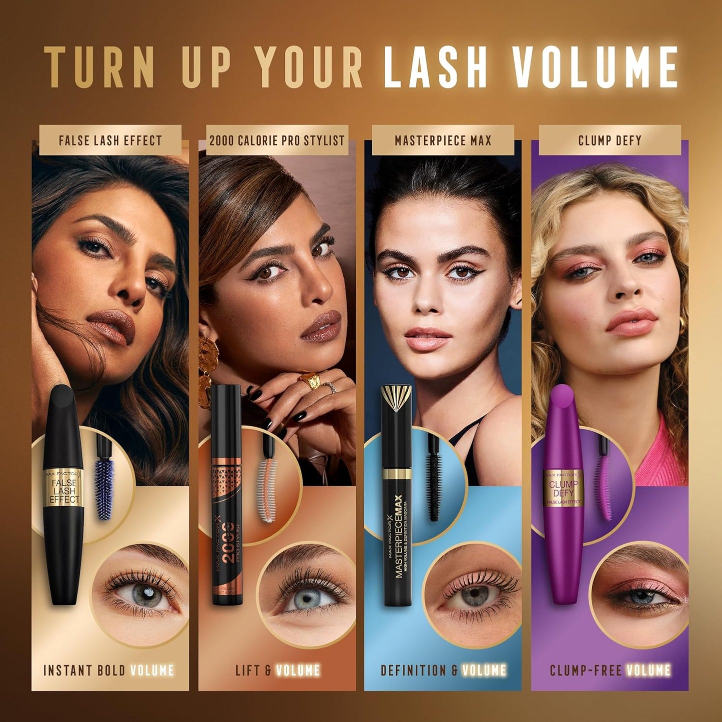 - False Lash Effect Mascara - Volumising Formula, Pro-Vitamin B5, Clump-Free, Flake-Free, Smudge-Proof - 01 Black - 13.1Ml