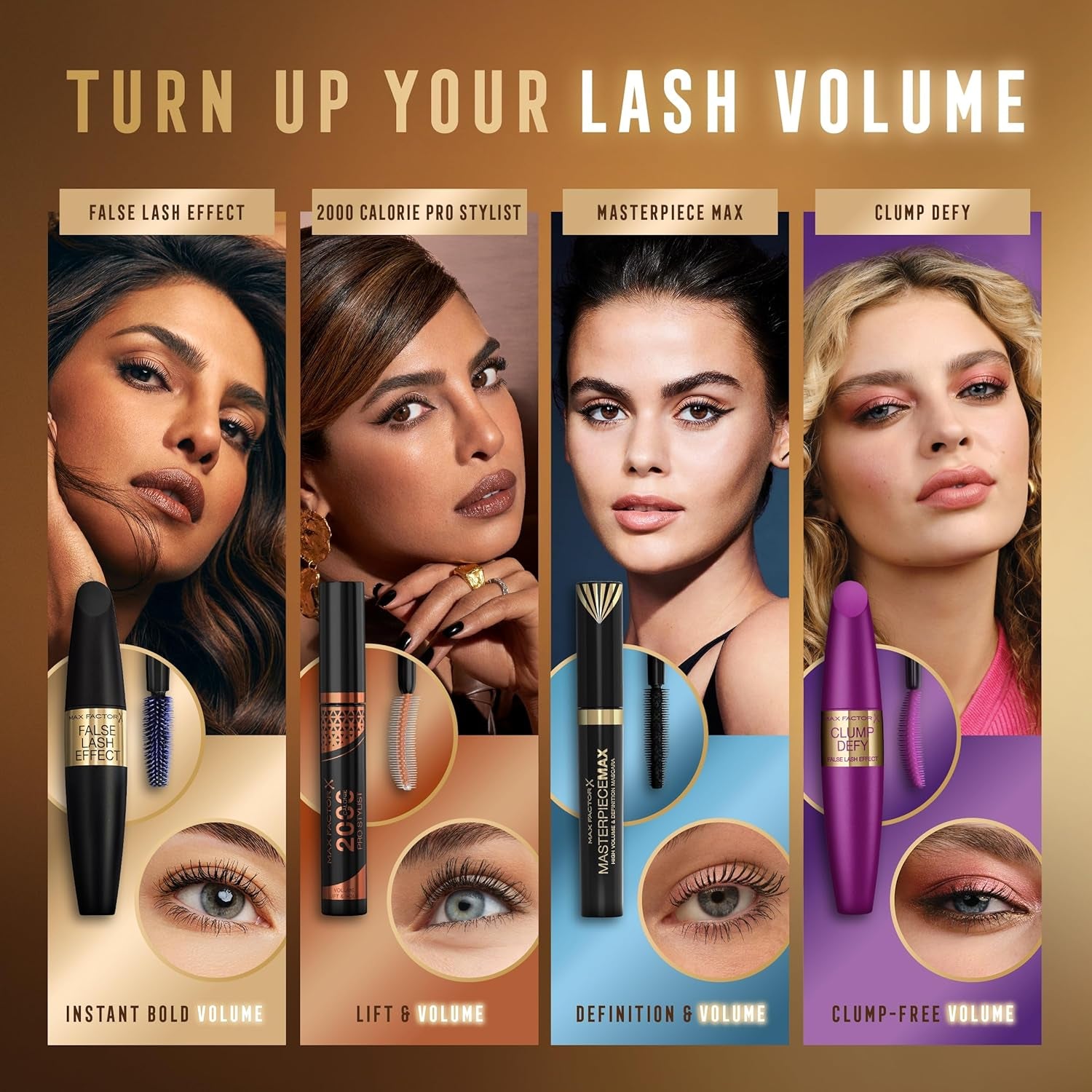 - False Lash Effect Mascara - Volumising Formula, Pro-Vitamin B5, Clump-Free, Flake-Free, Smudge-Proof - 01 Black - 13.1Ml