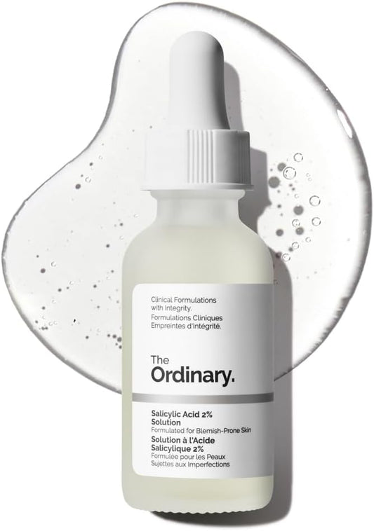 The Ordinary Salicylic Acid 2% Solution, Acne-Fighting Serum for Blemish-Prone Skin, 30Ml