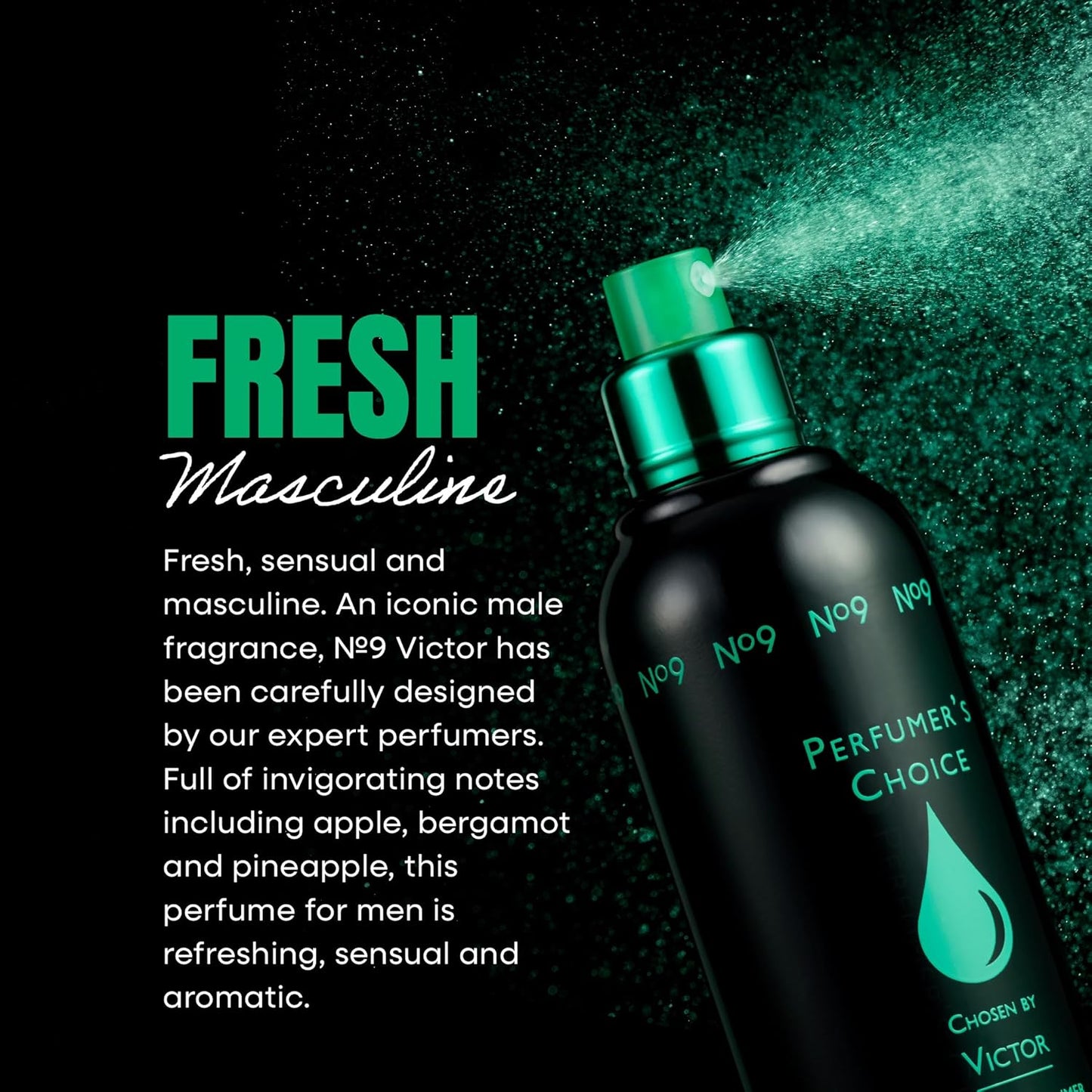 No 9 Victor Perfume for Men. 83Ml Eau De Parfum, Luxury Fragrance - Mens Aftershave, Long Lasting Fragrance by Milton-Lloyd
