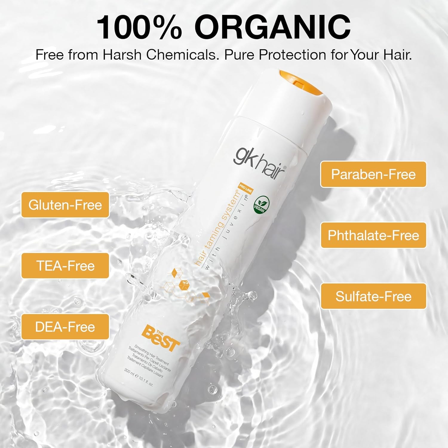 Global Keratin the Best (10.1 Fl Oz/300Ml) Smoothing Keratin Hair Treatment - Professional Brazilian Complex Blowout Straightening for Silky Smooth & Frizz Free Hair