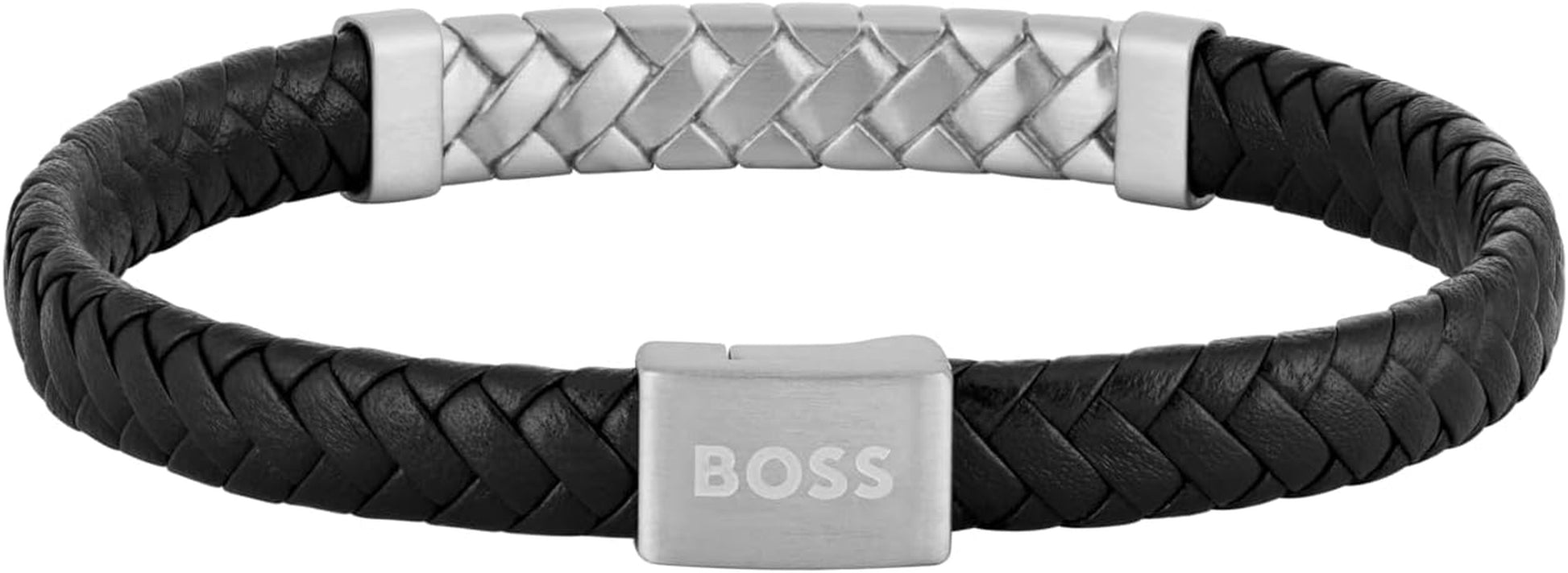 BOSS Jewelry Men'S TAILORED Collection Bracelet with Black or Brown Leather