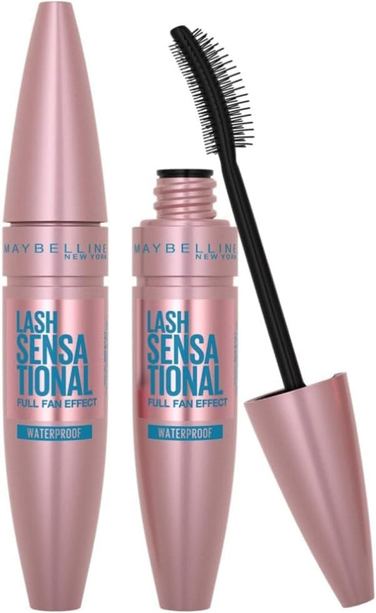 New York Lash Sensational Volumizing and Thickening Waterproof Mascara, Layer-Reveal Brush Captures Tiniest Lashes, Volumizes & Defines for Multiplied Effect, Black