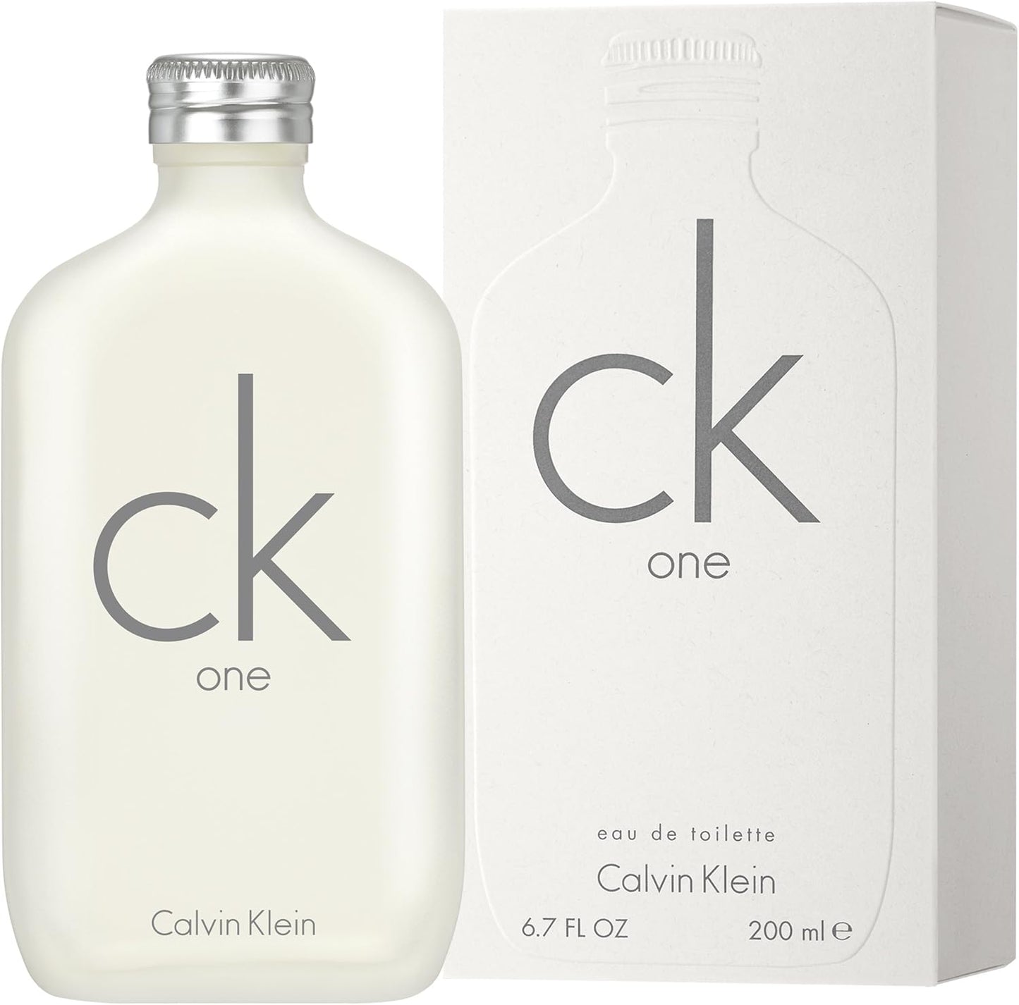 CALVIN KLEIN CK One - Unisex Eau De Toilette for All - Citrus & Aromatic Fragrance with Notes of Green Tea, Nutmeg and Musk - Medium Longevity