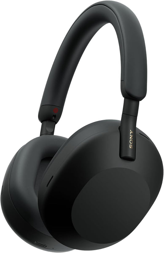 WH-1000XM5 Hard Case Premium Noise Cancelling Wireless Over-Ear Headphones, Bluetooth, Clear Call Quality, Hi-Res Audio, up to 30Hr Battery Life, Includes Hard Case, Ios & Android - Black