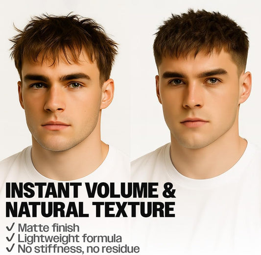 Hair Styling Powder for Men 0.70 Oz (20Ml) | Texture Powder | Matte Finish | 24 Hours All Day Hold | Adds Volume & Texture | Lightweight | Non-Sticky | No Shine | Texturizing Product