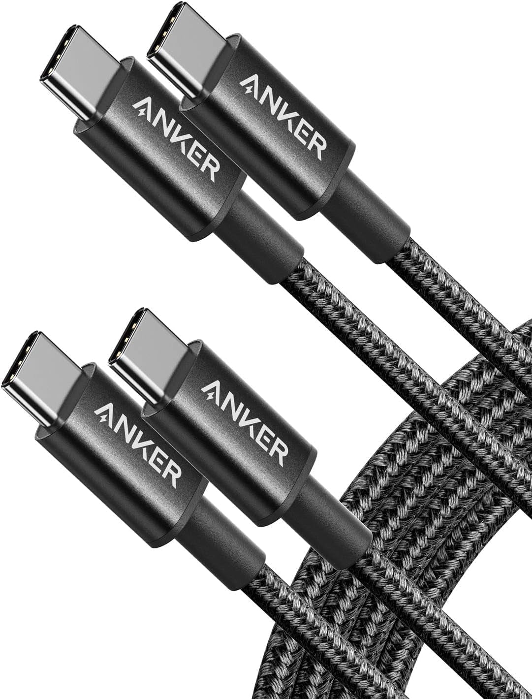 USB C to USB C Charger Cable, New Nylon (6 Ft/1.8M, 2-Pack), 60W (3A) for Iphone 17/16/15, Ipad Pro, Samsung Galaxy, Macbook Pro,And More