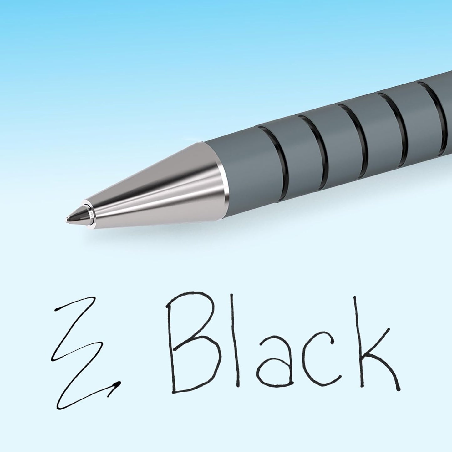 Flexgrip Ultra Retractable Ballpoint Pens | Medium Point (1.0Mm) | Black | 5 Count