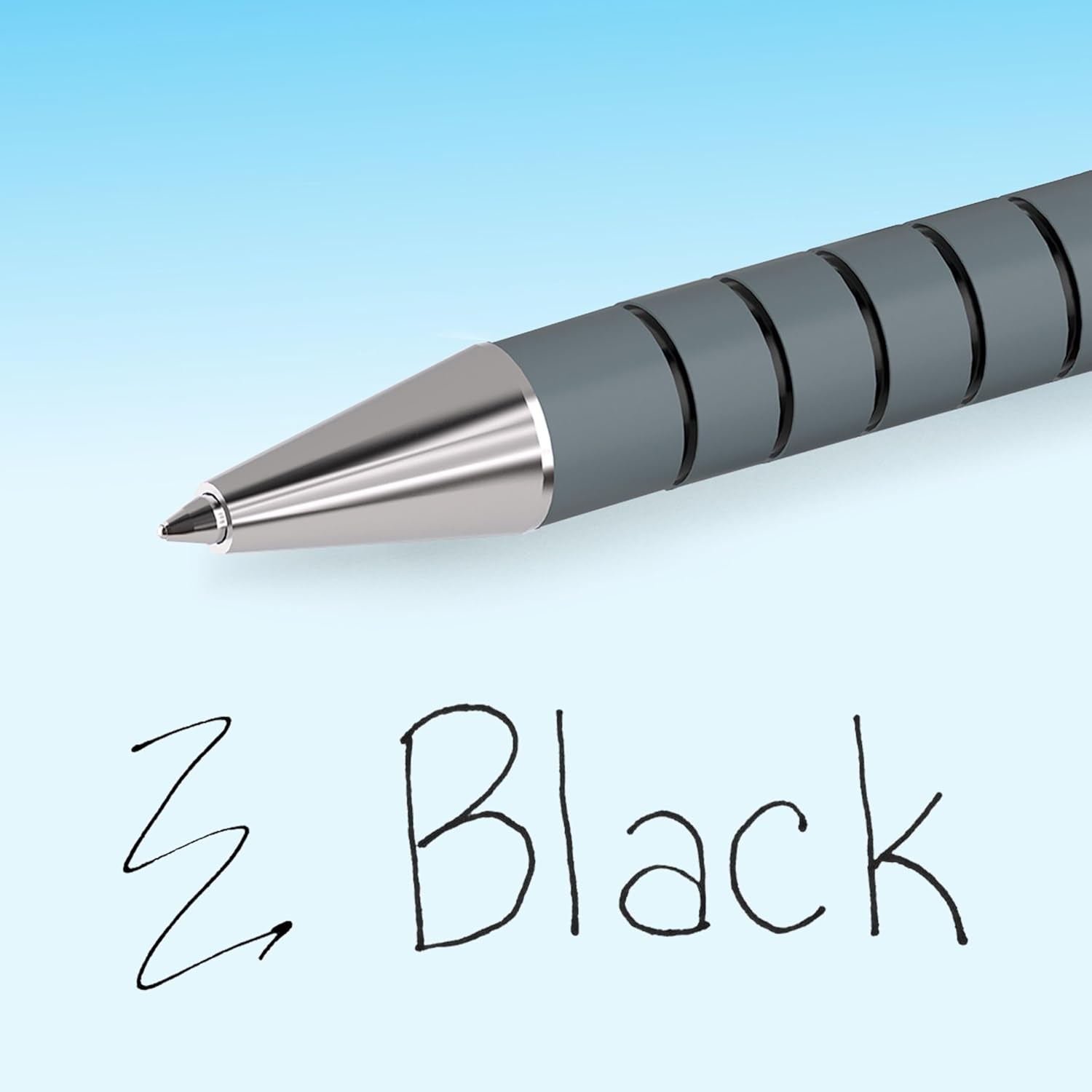 Flexgrip Ultra Retractable Ballpoint Pens | Medium Point (1.0Mm) | Black | 5 Count