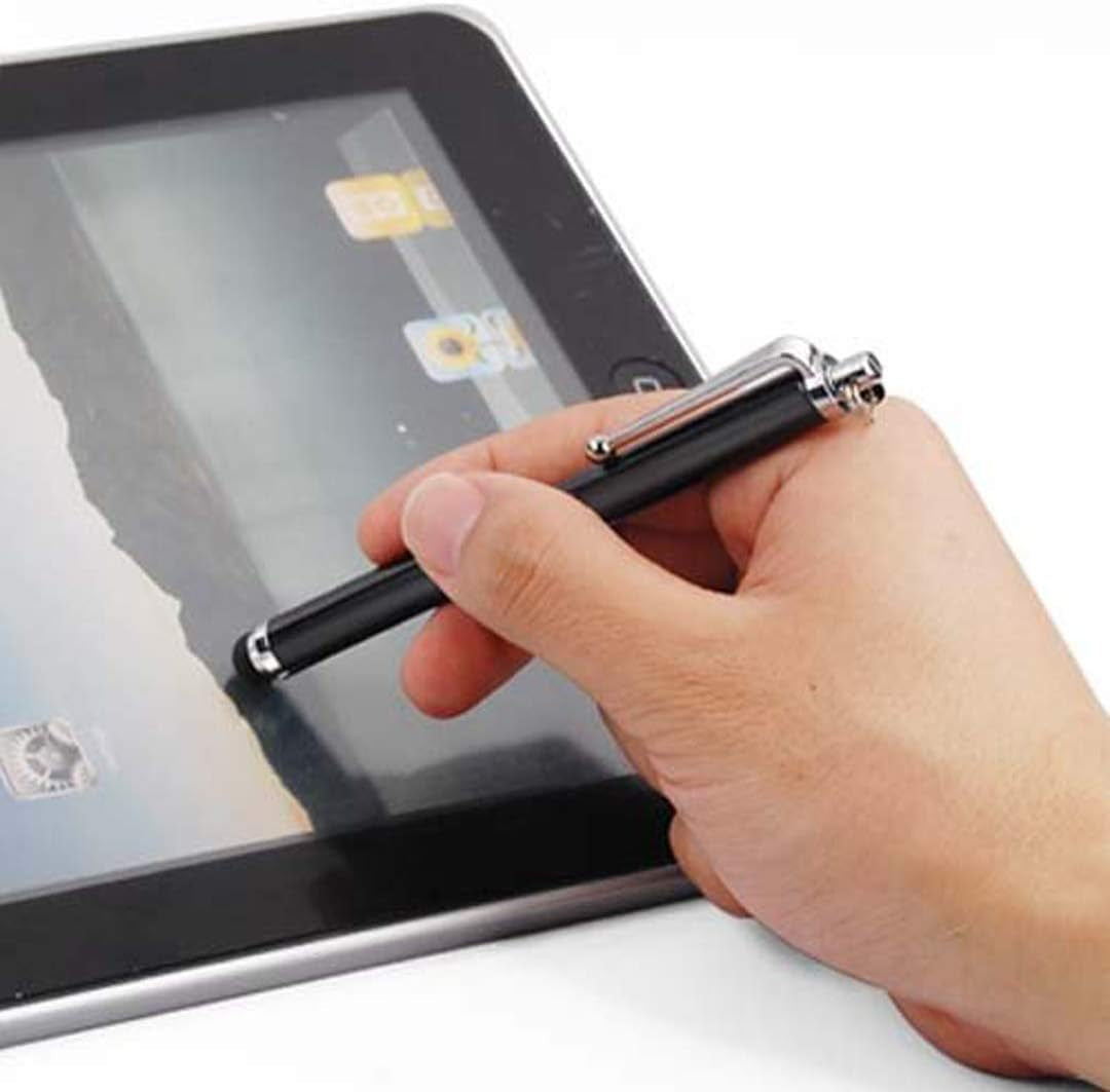 2PC Black Smart Phone Pen Stylus, Silicone Tip Pens for Touch Screen Devices, Compatible with Tablets, Mobile Phones, Laptops, Ipad, Iphone, Samsung Galaxy Note/Tablet, Android - by