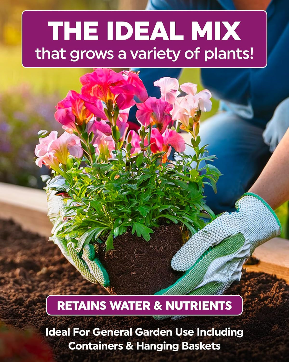 Multi-Purpose Compost for Use All around the Garden – Promotes Healthy Growth, Vibrant Flowers & Strong Roots – 40L