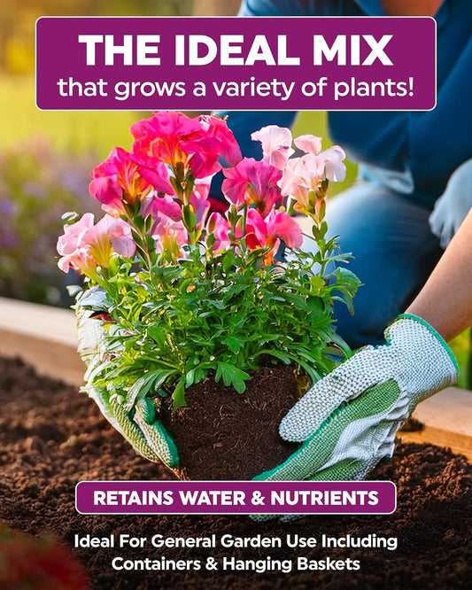 Multi-Purpose Compost for Use All around the Garden – Promotes Healthy Growth, Vibrant Flowers & Strong Roots – 40L